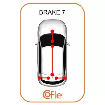 Tirette à câble, frein de stationnement COFLE 92.1.FD062 pour FORD TRANSIT CONNECT 1.0 EcoBoost - 100cv