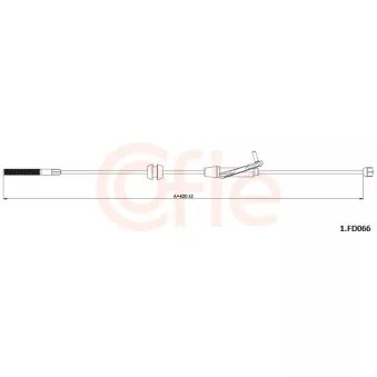 COFLE 92.1.FD066 - Tirette à câble, frein de stationnement