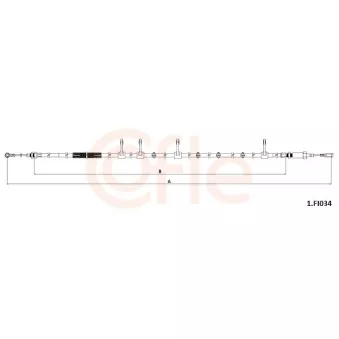 COFLE 92.1.FI034 - Tirette à câble, frein de stationnement