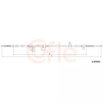 Tirette à câble, frein de stationnement COFLE OEM 597604H730