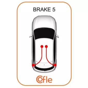 Tirette à câble, frein de stationnement arrière droit COFLE 92.1.KI028 pour HYUNDAI I30 1.5 - 110cv