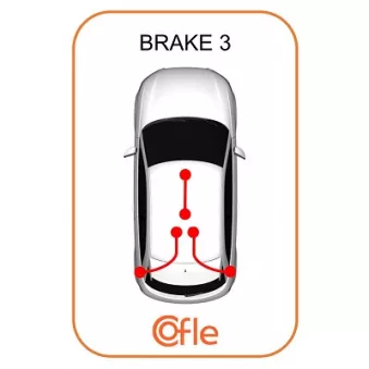 COFLE 92.1.MA011 - Tirette à câble, frein de stationnement