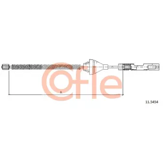 Tirette à câble, frein de stationnement COFLE 92.11.5454 pour FORD FOCUS 1.8 DI / TDDi - 75cv