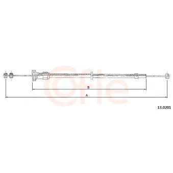 COFLE 92.13.0201 - Tirette de capot moteur