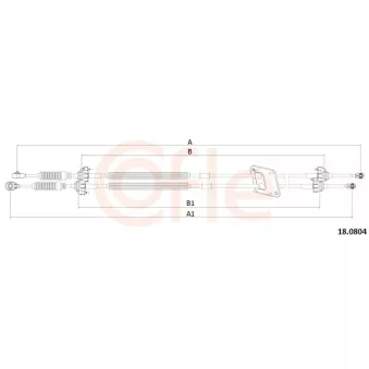Tirette à câble, boîte de vitesse manuelle COFLE 92.18.0804 pour CITROEN XM 1.5 DCI - 110cv