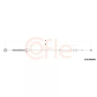 Tirette à câble, boîte de vitesse manuelle COFLE OEM 25117594647