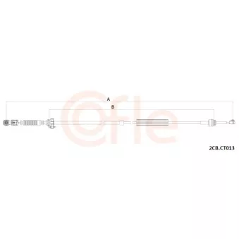 COFLE 92.2CB.CT013 - Tirette à câble, boîte de vitesse manuelle