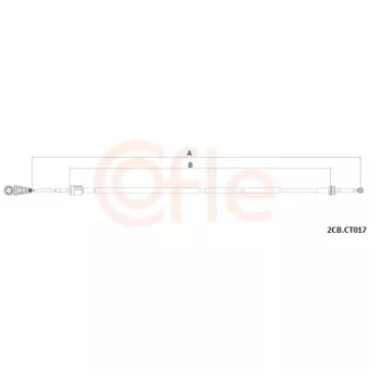 Tirette à câble, boîte de vitesse manuelle COFLE OEM 2444CN