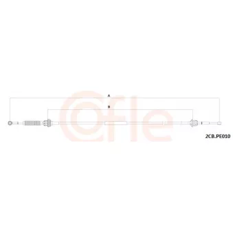 Tirette à câble, boîte de vitesse manuelle COFLE [92.2CB.PE010]