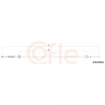 Tirette à câble, boîte de vitesse manuelle COFLE [92.2CB.PE011]