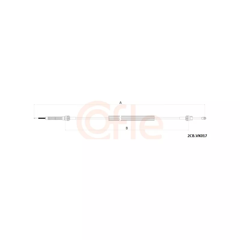 Tirette à câble, boîte de vitesse manuelle COFLE 92.2CB.VK017 - Visuel 1