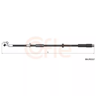 COFLE 92.BH.PE117 - Flexible de frein