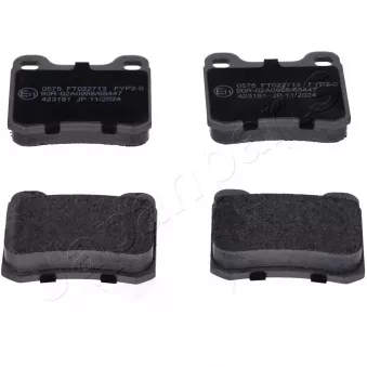 JAPANPARTS PA-0575AF - Jeu de 4 plaquettes de frein avant
