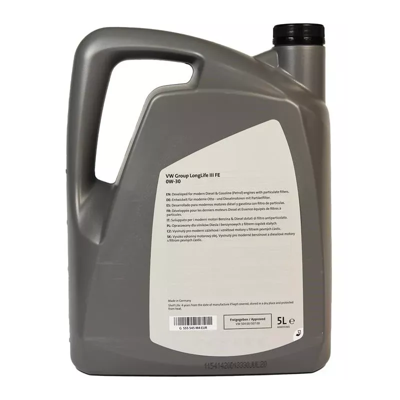 Huile moteur LL III FE 0W30 - 5L OE G S55 545 M4 - Visuel 1