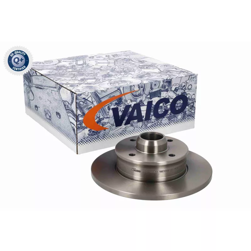 Jeu de 2 disques de frein arrière VAICO V10-40033 - Visuel 1