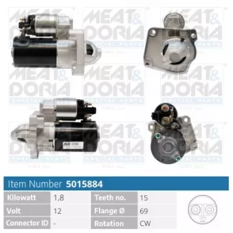 Démarreur MEAT & DORIA OEM 1628564780