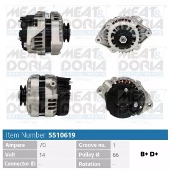 Alternateur MEAT & DORIA OEM 90511446