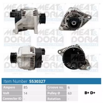 Alternateur MEAT & DORIA OEM 1315060080