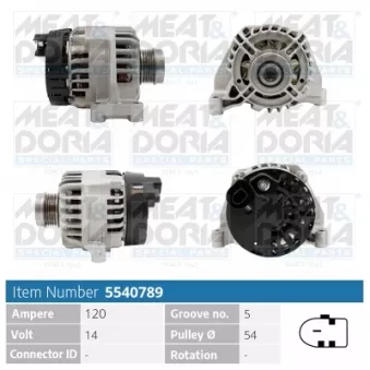 Alternateur MEAT & DORIA OEM 52137908