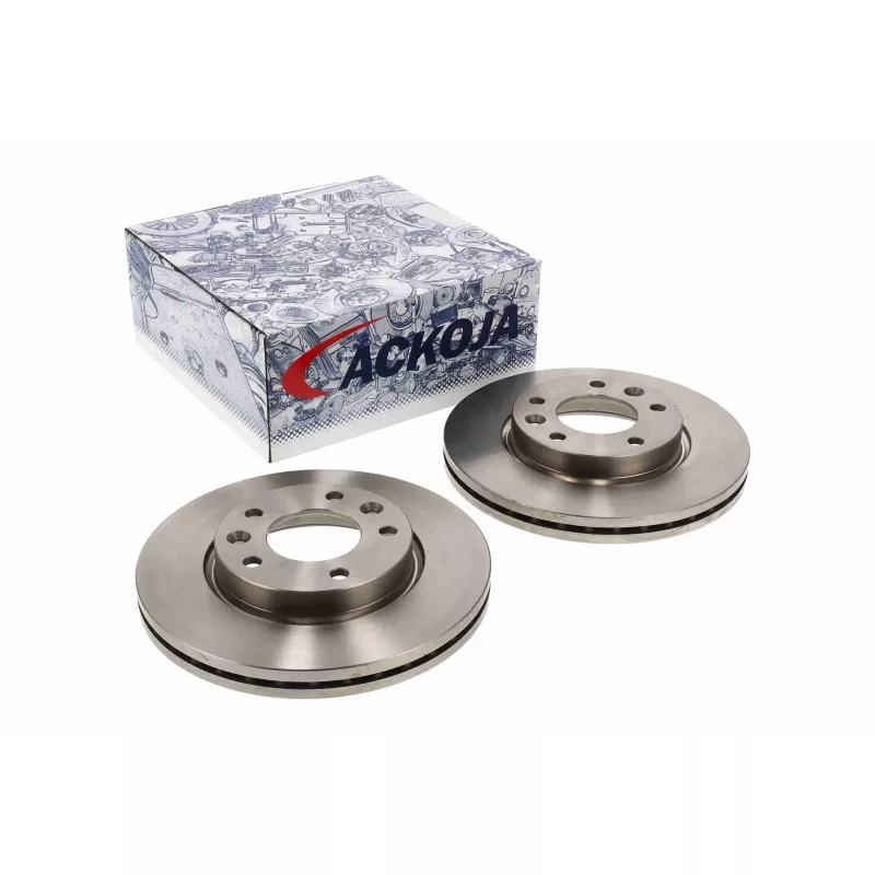 Jeu de 2 disques de frein avant ACKOJA A53-80002 - Visuel 1
