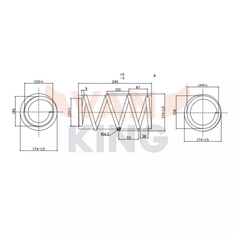 Ressort de suspension FAST FT12223K - Visuel 2
