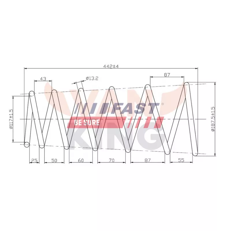 Ressort de suspension FAST FT12229K - Visuel 1