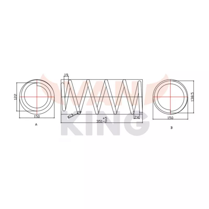 Ressort de suspension FAST FT12248K - Visuel 2