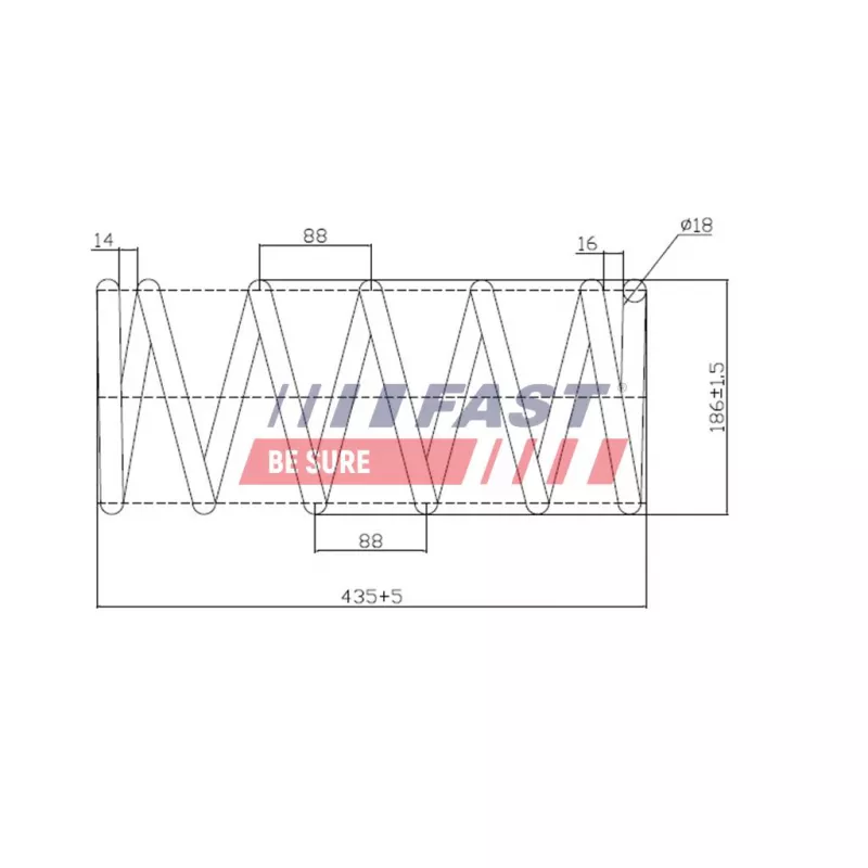 Ressort de suspension FAST FT12266K - Visuel 1