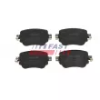 FAST FT10327 - Jeu de 4 plaquettes de frein avant
