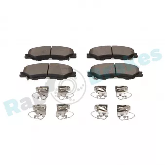 Jeu de 4 plaquettes de frein avant RAP BRAKES OEM 8975128370