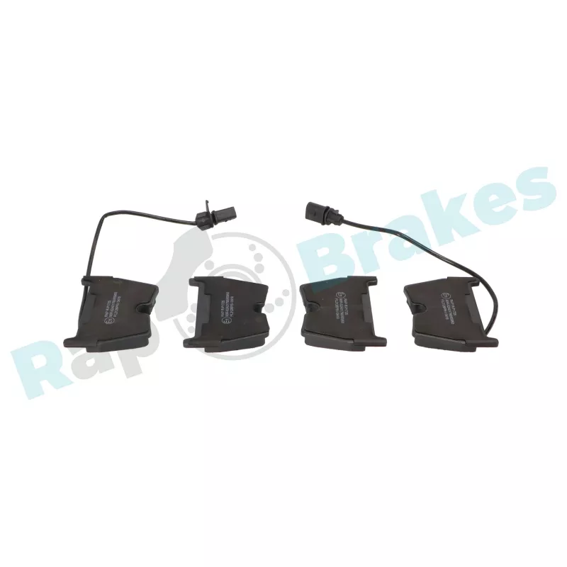 Jeu de 4 plaquettes de frein avant RAP BRAKES R-P1725 - Visuel 2