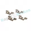RAP BRAKES R-U0336 - Kit d'accessoires, plaquette de frein à disque