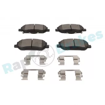 Jeu de 4 plaquettes de frein avant RAP BRAKES OEM 58101S1A00