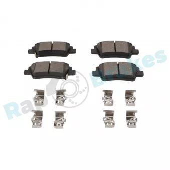 Jeu de 4 plaquettes de frein arrière RAP BRAKES OEM 58302COA30