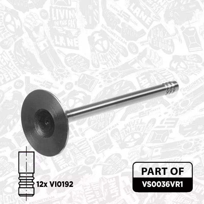 Kit de soupapes, soupapes d'admission/d'échappement ET ENGINETEAM VS0036VR1 - Visuel 2
