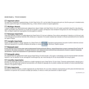 Cache, miroir à grand angle DT OEM A9608111807