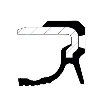 Bague d'étanchéité, vilebrequin CORTECO 49121035 pour OPEL ASTRA 1.2 Turbo - 145cv