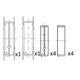 Coussinet de vilebrequin FAI AutoParts OEM 2102027900