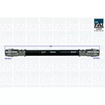FAI AutoParts FPBH203 - Flexible de frein