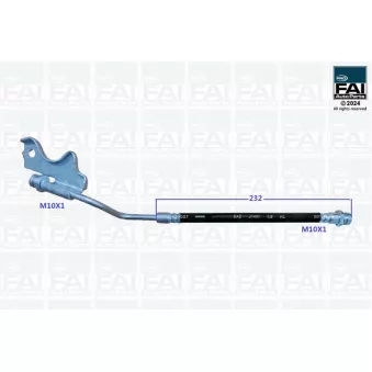 FAI AutoParts FPBH278 - Flexible de frein