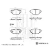 BLUE PRINT ADBP420162 - Jeu de 4 plaquettes de frein arrière