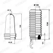 MOOG K150151 - Jeu de joints-soufflets, direction