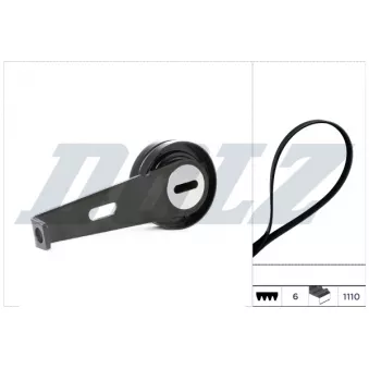 Jeu de courroies trapézoïdales à nervures DOLZ SKD310A pour MITSUBISHI PAJERO 1.9 TD - 90cv