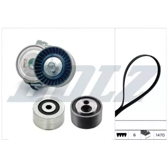 Jeu de courroies trapézoïdales à nervures DOLZ SKD312A