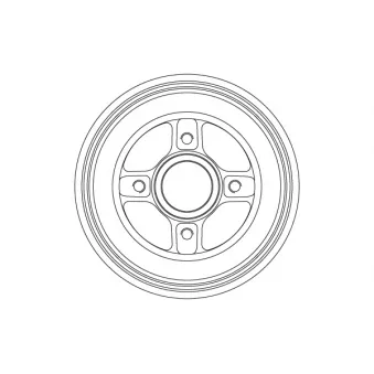 TRW DB4575B - Tambour de frein
