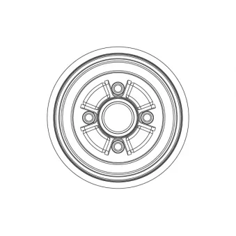 Tambour de frein TRW OEM 432063VU0A