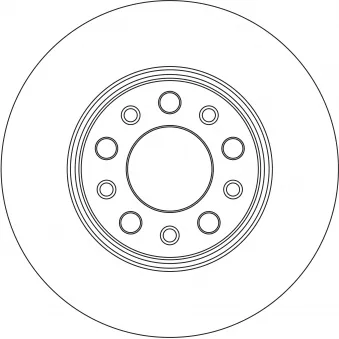 TRW DF4370 - Disque de frein arrière