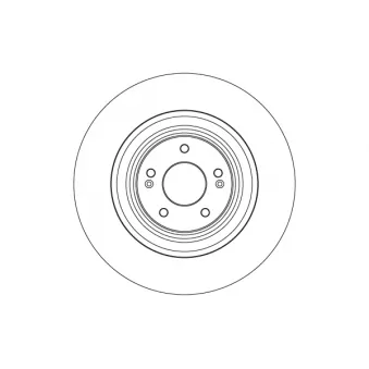 TRW DF4607S - Disque de frein arrière