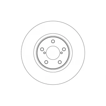 Jeu de 2 disques de frein avant TRW DF4639 pour SUBARU IMPREZA 1.6 i - 114cv