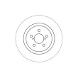 Jeu de 2 disques de frein arrière TRW [DF4640]